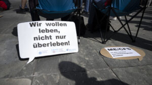 Kundgebung für bessere Unterstützung von ME-Erkrankten in Bern