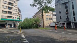 Eine verletzte Person bei heftigem Gewitter in der Region Biel