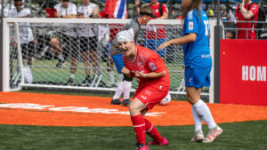 Strassenfussballturnier mit Frauenteams aus 13 Ländern in Basel