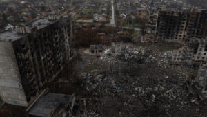 Russische Drohnen richten Schäden in der Ukraine an