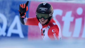 Camille Rast nahe am ersten Riesenslalom-Sieg