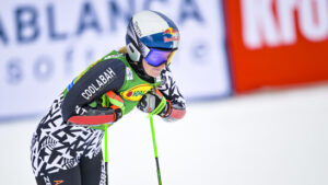 Robinson beim Riesenslalom in Mont-Tremblant an der Spitze