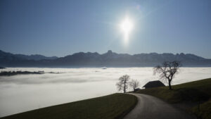 Nebel und Hochnebel lösen sich im Dezember nur selten auf