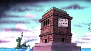 Das Jahr in Karikaturen im Museum für Kommunikation Bern