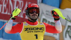 Loïc Meillard im Slalom von Alta Badia Dritter