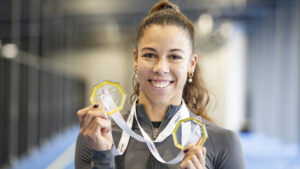 Doppel-Europameisterin Hasler geniesst die Ruhe vor dem Sturm